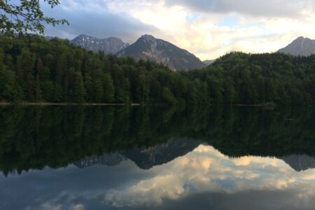 sonnenuntergang Alatsee